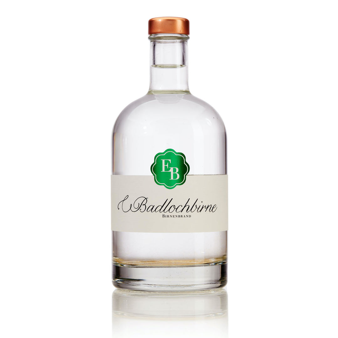 Birnenbrand Badlochbirne der Destillerie Brunner.