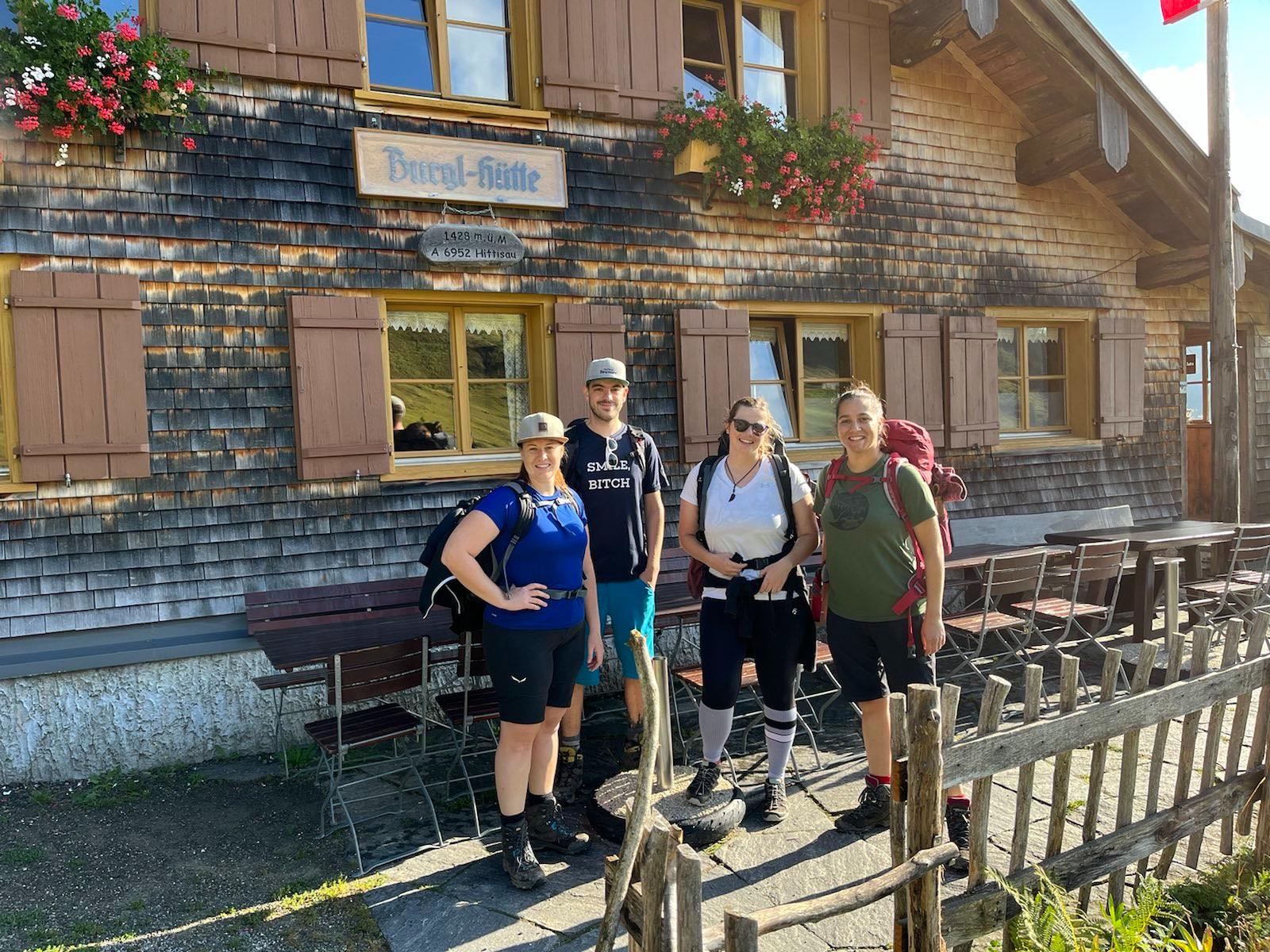 Wanderung vom Vorarlberg Guid Min Weag auf die Burgl Hütte in Hittisau.