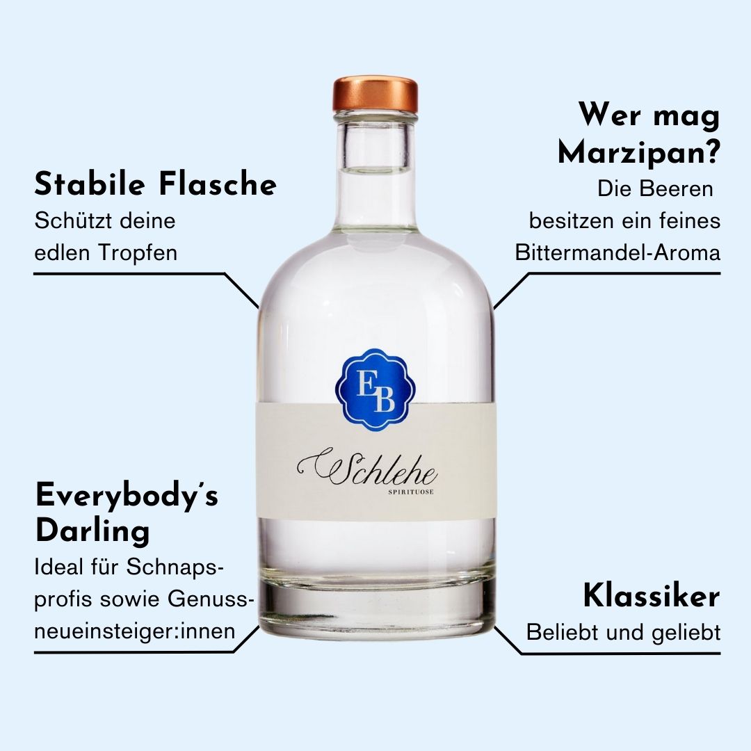 Eigenschaften des Schlehengeistes der Destillerie Brunner, welche ihn einzigartig machen.