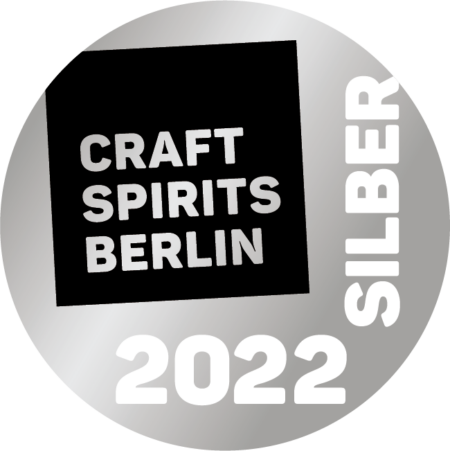 Craft Spirits Berlin Awards 2022 Silber Medaille für den Tresterbrand Seymann der Destillerie Brunner.